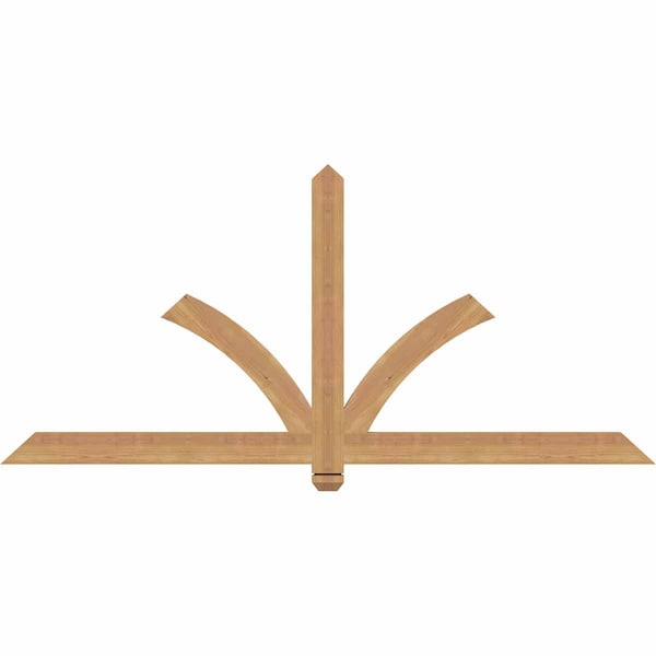 Ekena Millwork Redmond Smooth Timber Gable Bracket, Western Red Cedar, 72"W x 33"H x 1 1/2"D x 3 1/2"F, 11/12 Pitch GBW072X33X0204RED00SWR - main